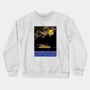 1920 North German Lloyd Ocean Liner Crewneck Sweatshirt